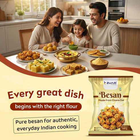 Zuari Foods Besan | Gram Flour | Rich Taste | Smooth Texture