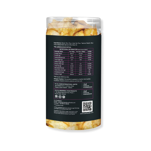 Snackpure Brown Rice Chips Peri Peri | 140g | Palm Oil Free | Healthy, Crunchy & Spicy Snack