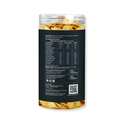 Snackpure Makhana Chips Cream & Onion | 140g | No Palm Oil | Healthy, Crunchy & Spicy Snack