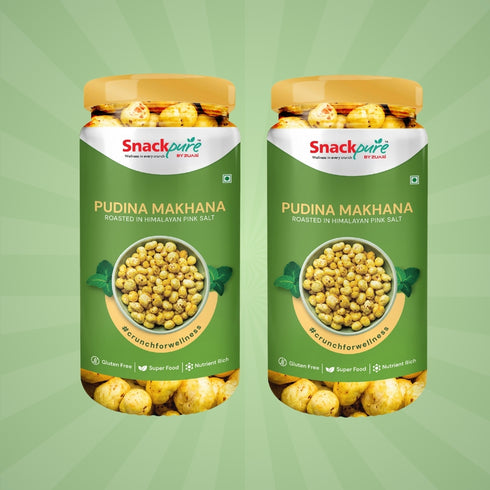 Crunchy Pudina Makhana Roasted in Himalayan Pink Salt