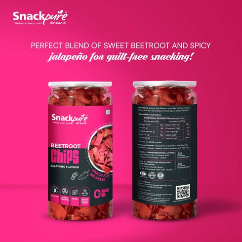 Ragi Chips Achari Flavor & Beetroot Chips Jalapeno Flavor