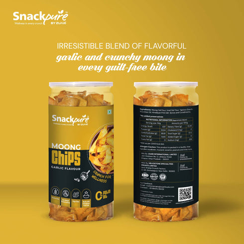 Moong Dal Chips Garlic Flavor & Ragi Chips Achari Flavor