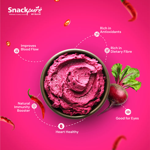 Moong Dal Chips Garlic Flavor & Beetroot Chips Jalapeno Flavor