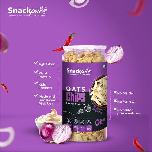 Oats Chips Cream Flavor & Ragi Chips Achari Flavor
