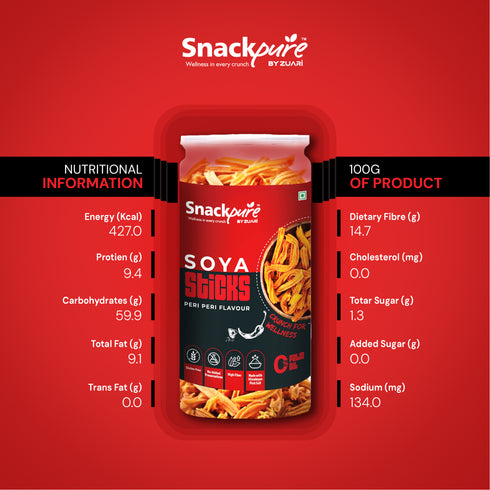 Soya Sticks Peri Peri Flavor & Ragi Chips Achari Flavor