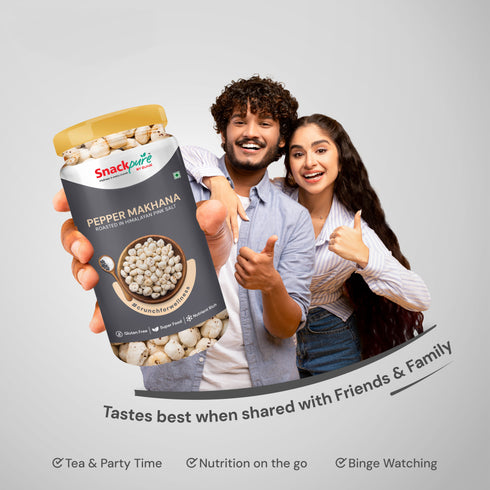 Combo - Peri Peri Makhana, Pepper Makhana, Cream & Onion Makhana (75g each)