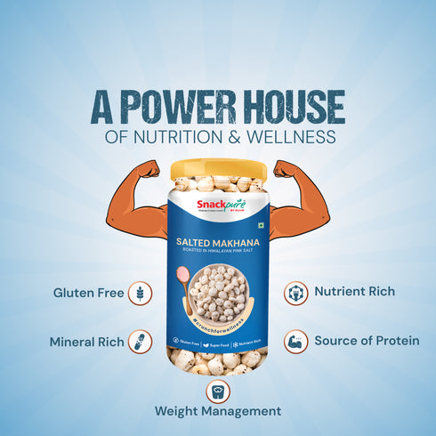 Combo - Barbeque Makhana, Salted Makhana, Tangy Tomato Makhana (75g each)